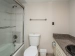 Renovated Guest Bathroom with Tub/Shower Combo at 407 Shorewood